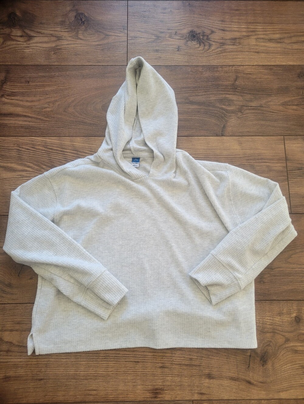 Old Navy Lightweight Waffle Knit Cozy Pullover Hooded Sweatshirt Youth XL